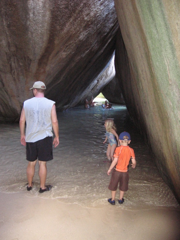 Eight years later, the kids have no memory of playing on this exclusive beach in Virgin Gorda, in the British Virgin Islands. 