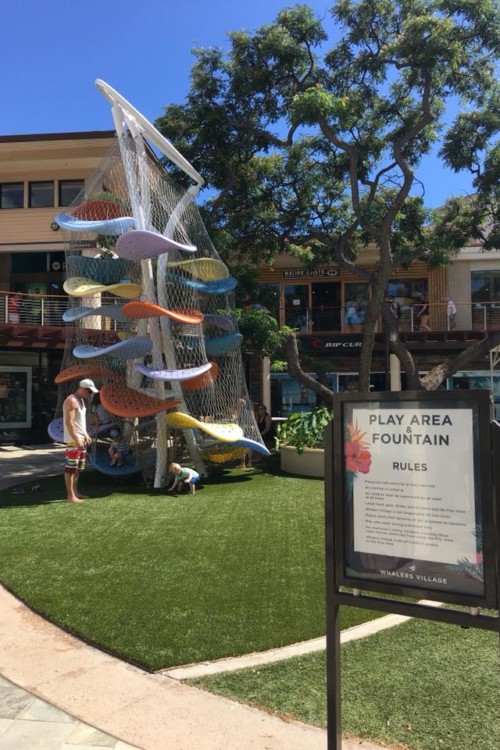 Bring the kids over to the playscape at Whaler's Village for some playtime. Then check out one of their daily free events. This outdoor shopping center is the home of so many free things to do in Maui!