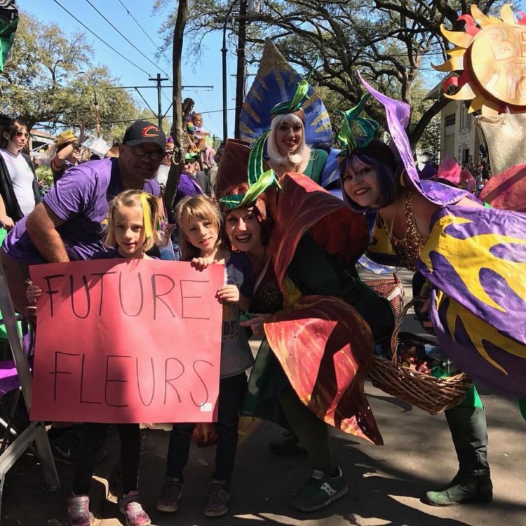 Kid friendly Mardi Gras starts at home with making signs.