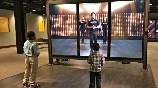 One of the interactive sections of the African American Museum.