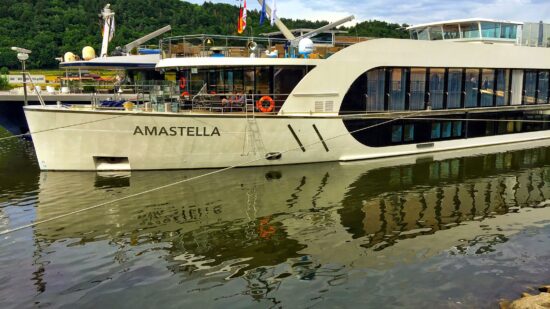 The AmaStella, one of AmaWaterways luxury European river cruise ships.