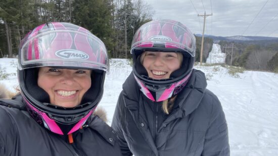 fun things to do in winter at Lake George involve snowmobiling