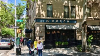 the dutch restaurant on Prince Street corner New York city