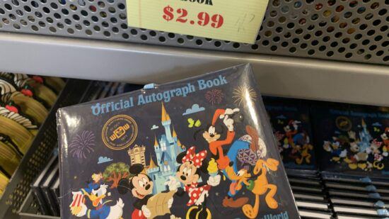 Autograph books from the Disney outlet store