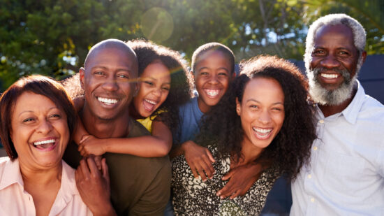 Multigenerational African-American family