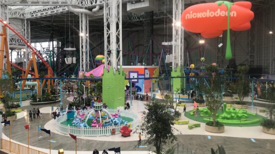 The massive indoor amusement park at American Dream New Jersey.